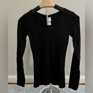 NWT! H&M Black Long Sleeve Top